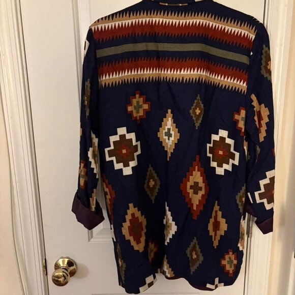 Vintage Southwestern Aztec Blazer |Fall Statement Jacket - Picture 5 of 7
